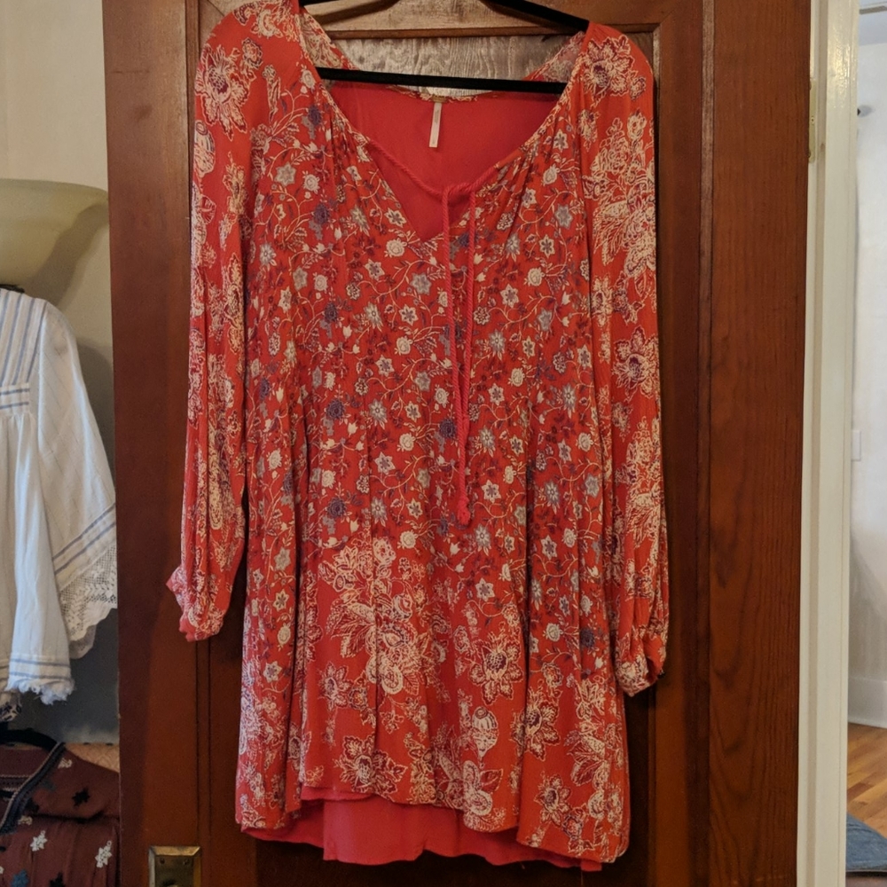 Free People knee length babydoll dress